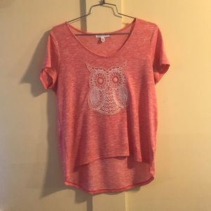Owl short sleeve blouse.